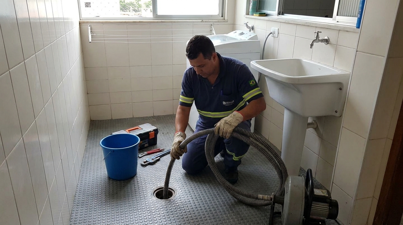 Desobstrução na Cozinha no Capucho, Aracaju‑SE
